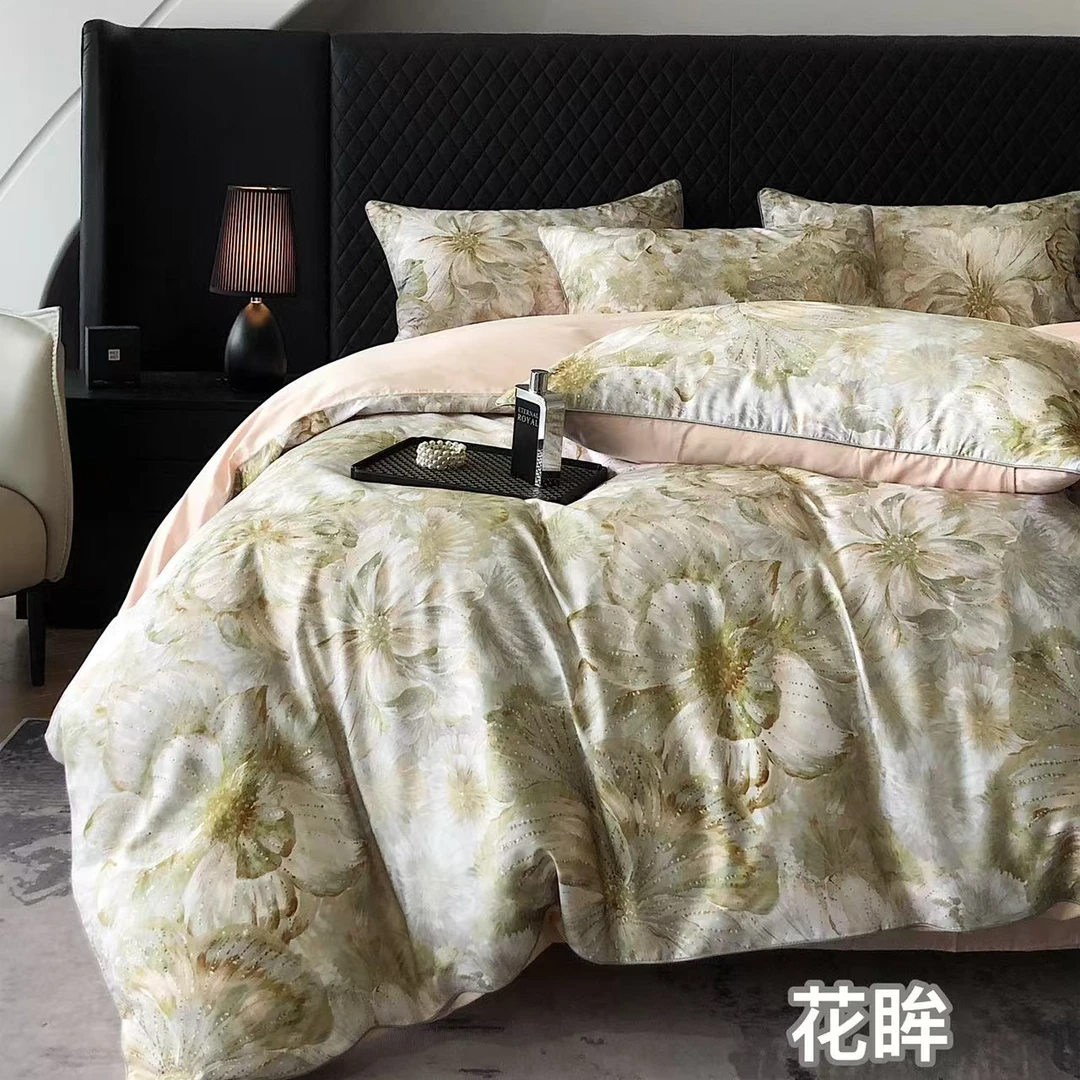 纯棉活性数码印花100s四件套 花眸  标准/加大