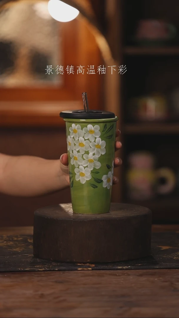 陶瓷景德镇高温釉下手绘陶瓷107