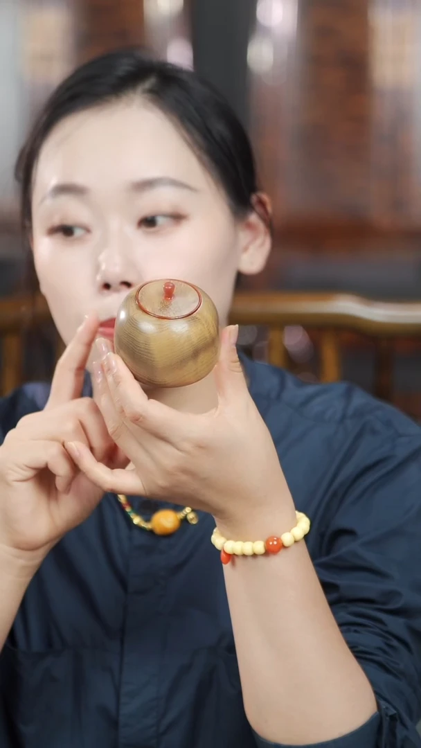 金丝楠满花精工茶仓醒茶罐113