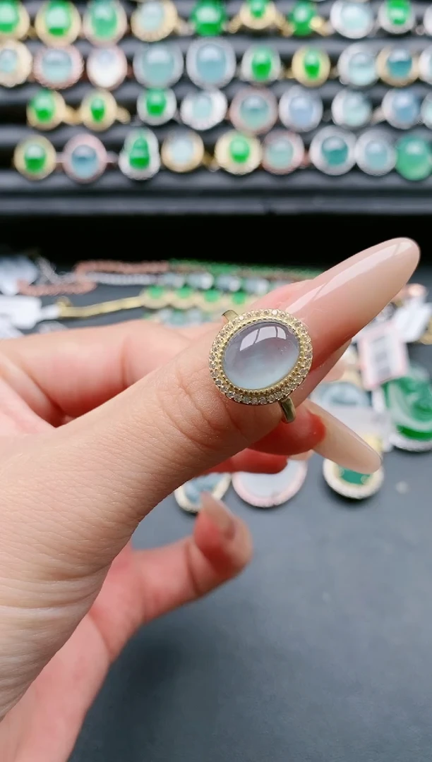【闪购商品】翡翠戒指银S925镶嵌1111111