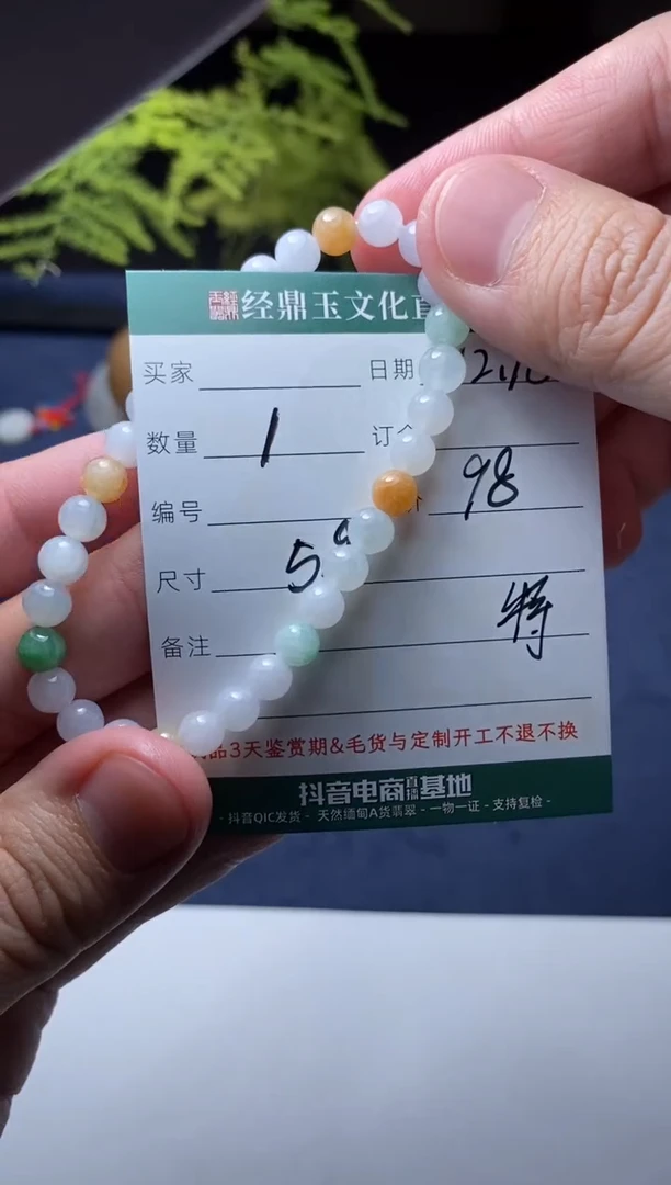 颈饰未镶嵌翡翠手串（多样性发一件）