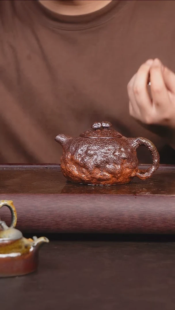 茶壶紫砂柴烧 壶