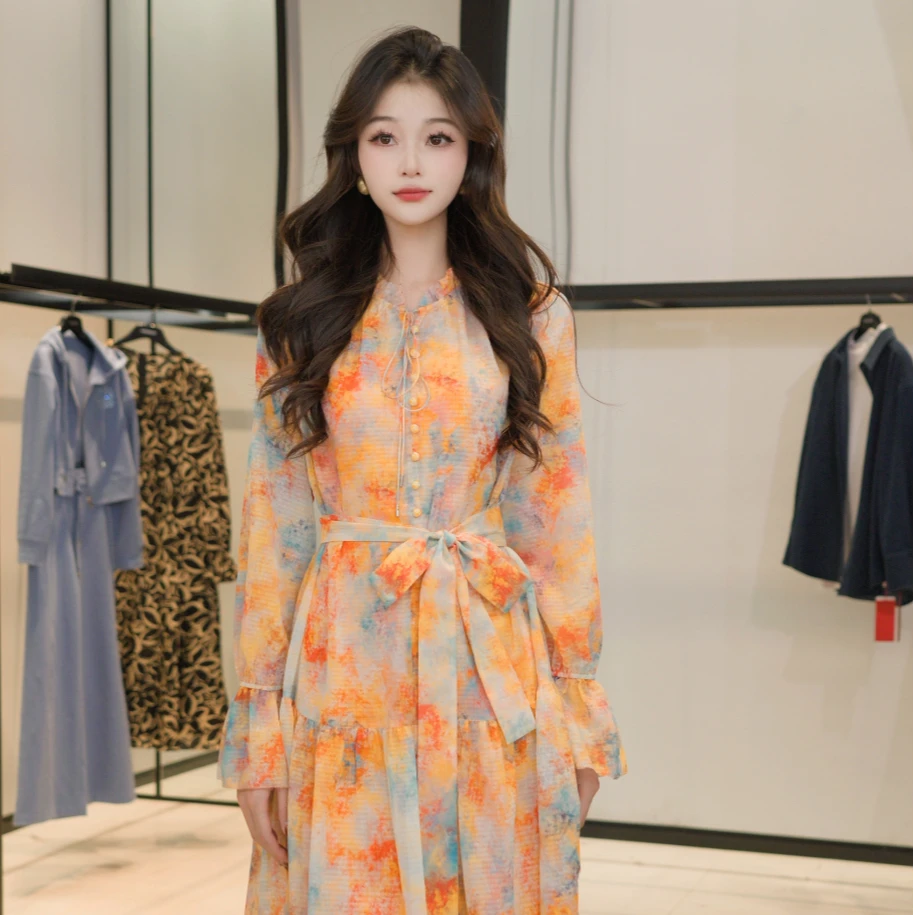 GIRDEAR/哥弟新款修身气质显瘦气质通勤连衣裙150045轻奢时尚