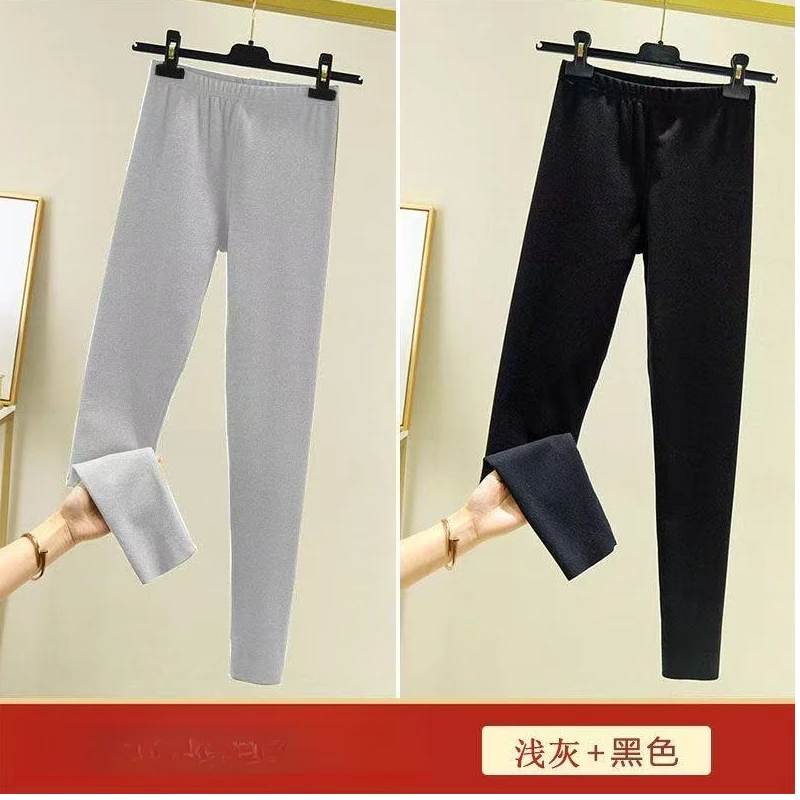 女士加绒保暖裤精品打底裤
