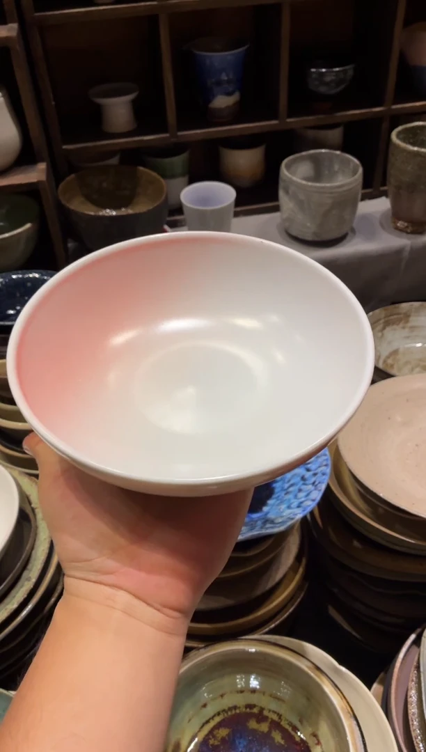 瓷片玉*格979桃夭锅盘1个