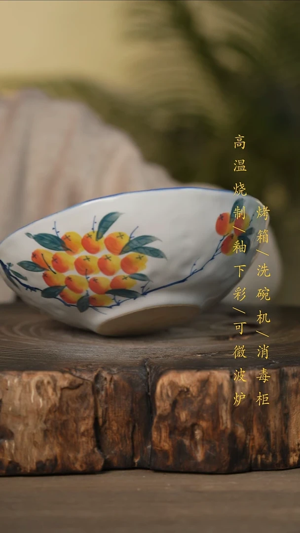 瓷片景德镇高温釉下彩可微波烤箱洗碗机