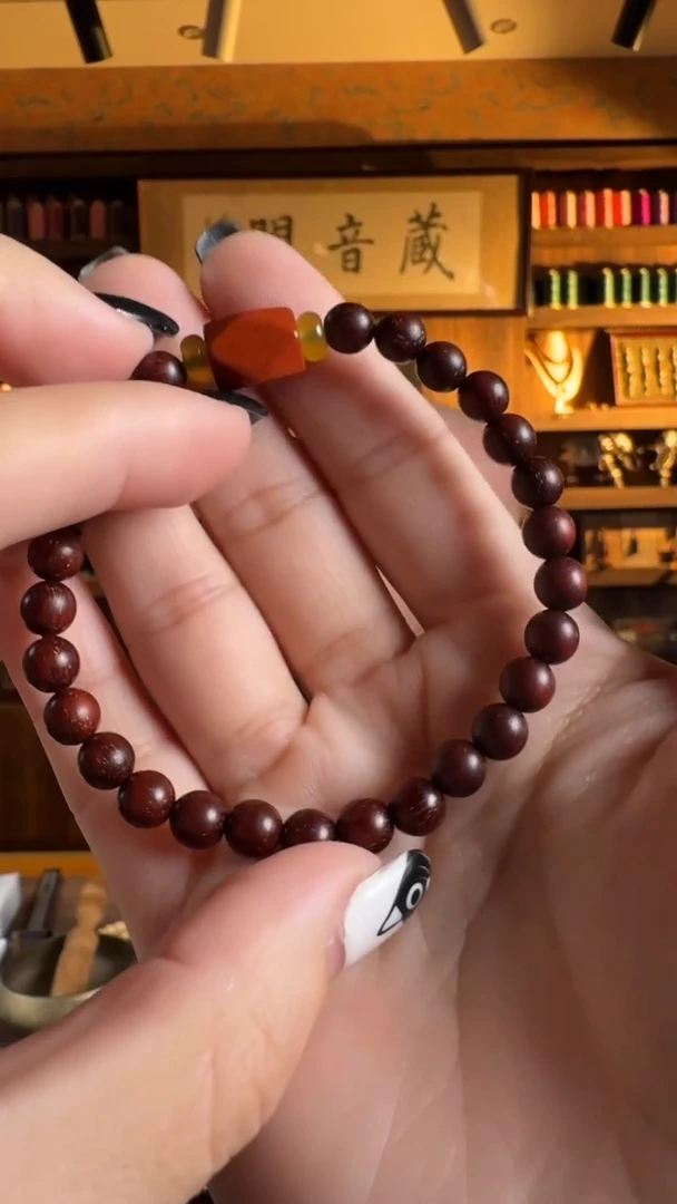 【闪购商品】檀香紫檀（小叶紫檀）秒杀孤品定制印度小叶单圈 卡6mm