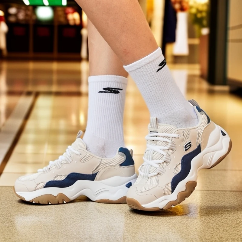 斯凯奇【林允同款】女鞋老爹鞋百搭款户外增高厚底时尚休闲跑步鞋