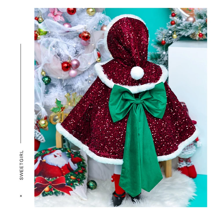 【圣诞限定】圣诞公主裙公主披风（没有绿色蝴蝶结）