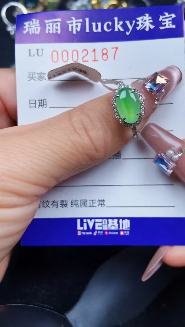 翡翠银S925镶嵌颈饰2187
