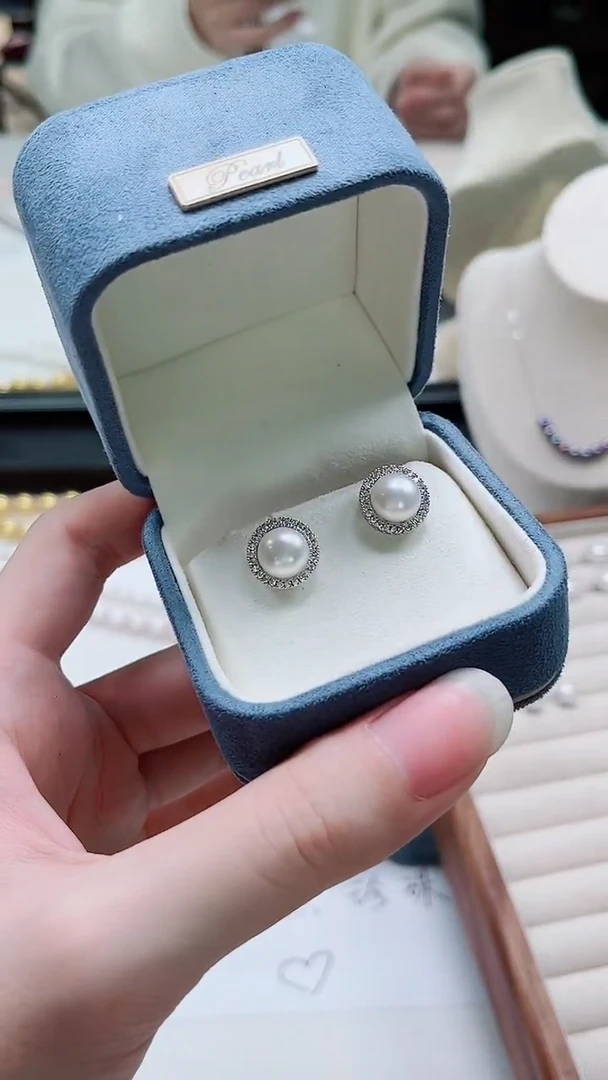 合金其他淡水珍珠多样性发一耳钉