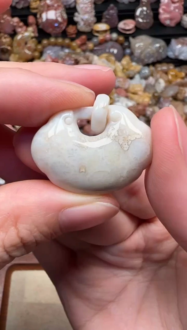 颈饰未镶嵌硅化珊瑚（珊瑚玉）786