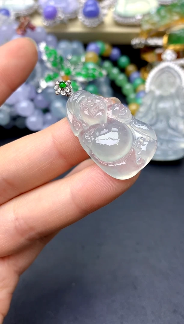 颈饰18K金镶嵌翡翠278 -中国好珍宝