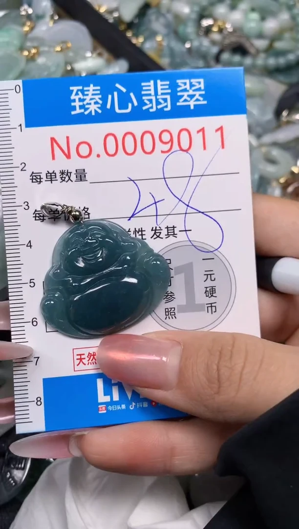 【闪购商品】翡翠颈饰未镶嵌含绳0009011