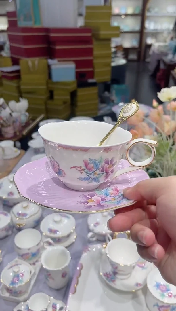 45%以上骨粉骨瓷咖啡杯碟