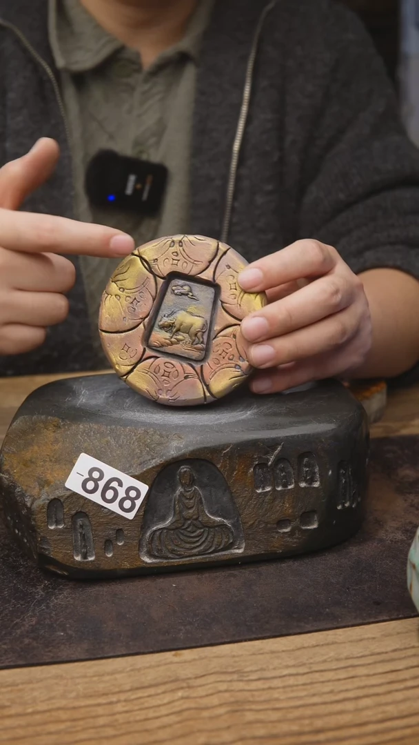 甘石陶艺麻线鼓款868