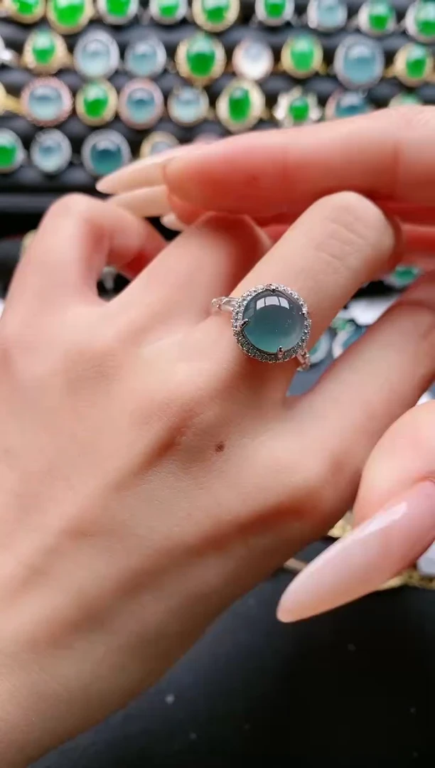 【闪购商品】翡翠戒指银S925镶嵌11111111