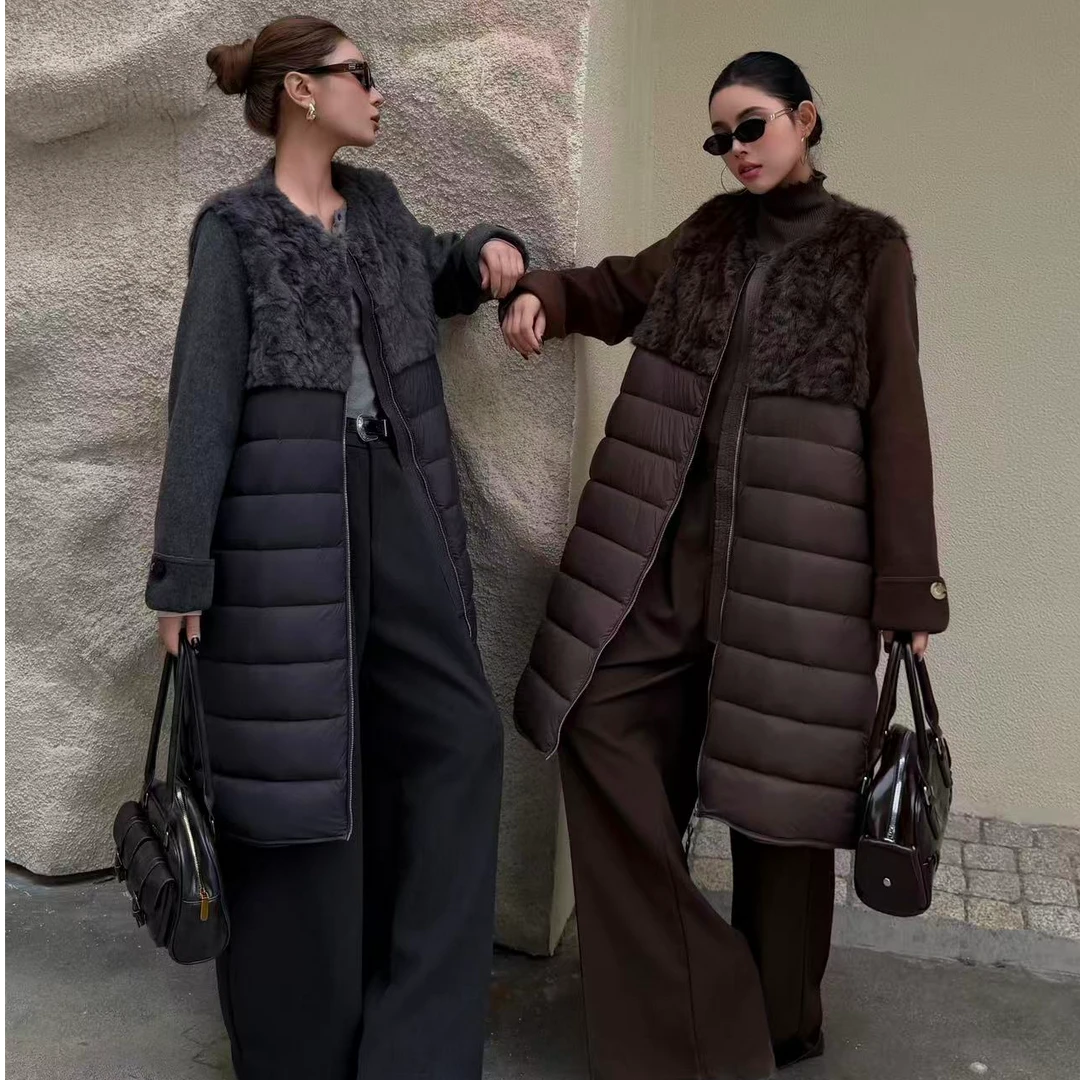 5537时尚中长款羽绒服