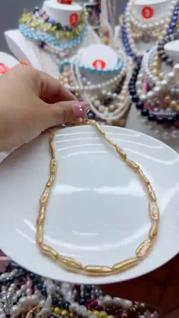 淡水珍珠未镶嵌颈饰1