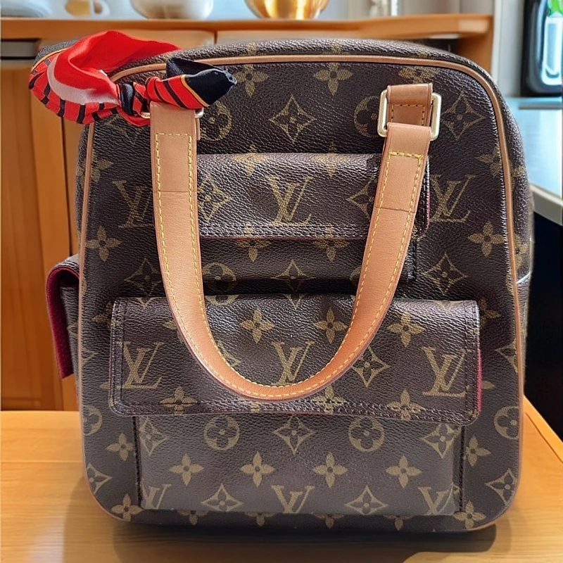 95新 LouisVuitton/路易威登 骆驼手拎包1224 0378