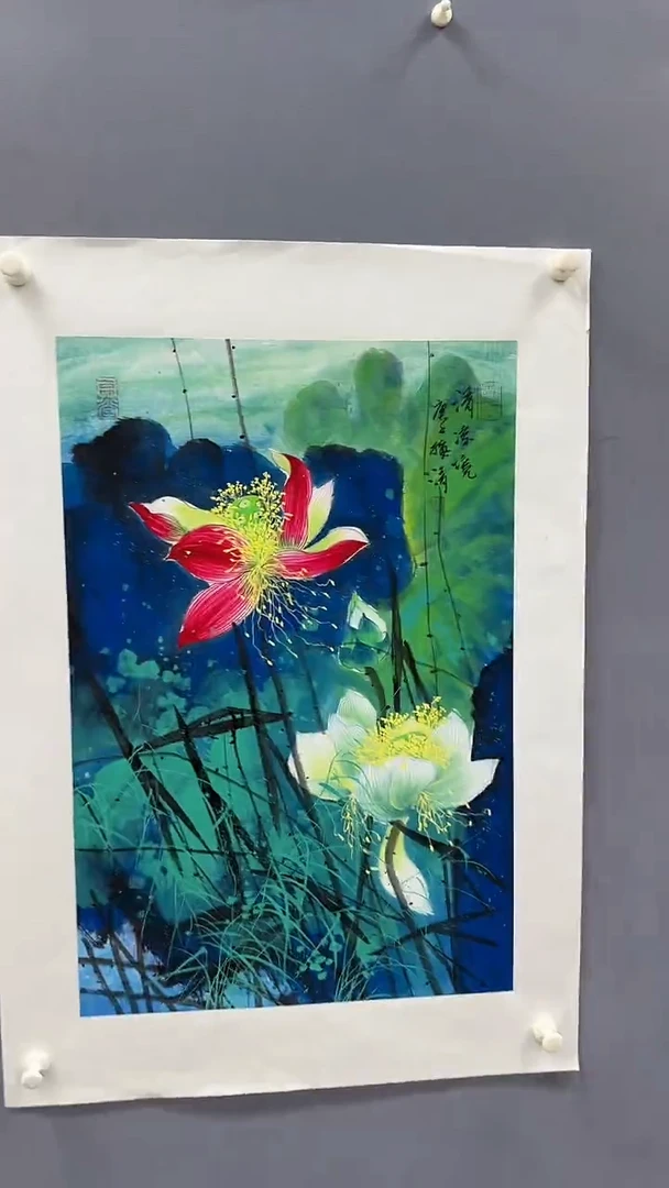 国画梅清绘画2.7pc花鸟