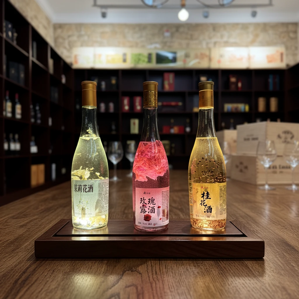 玫瑰露酒+茉莉+桂花低度花酒475ml花香微醺适合花季少女浪漫约会