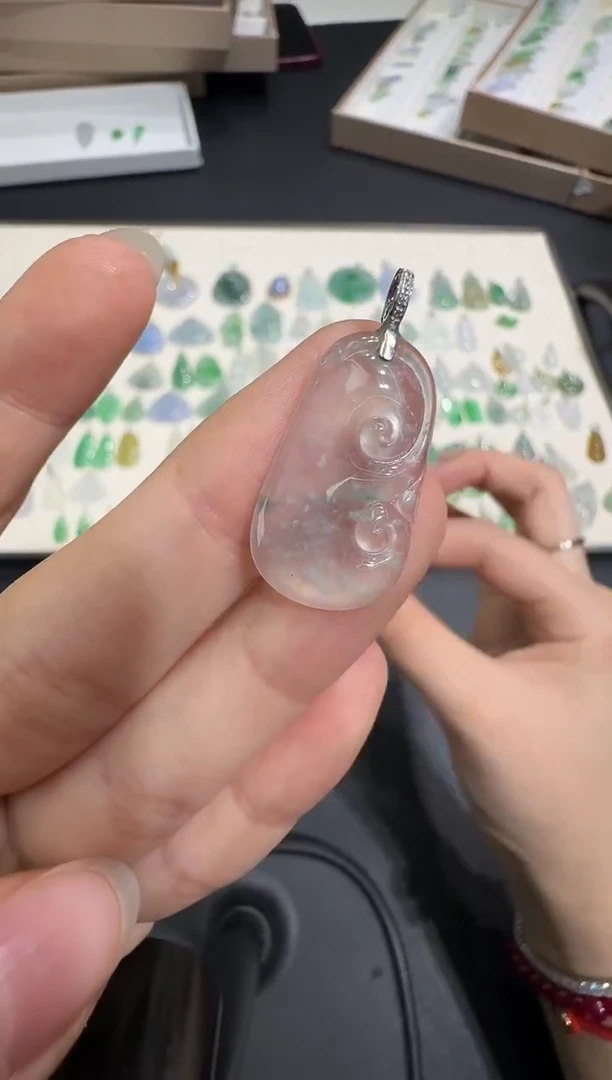 颈饰18K金镶嵌翡翠X1215-1501-493