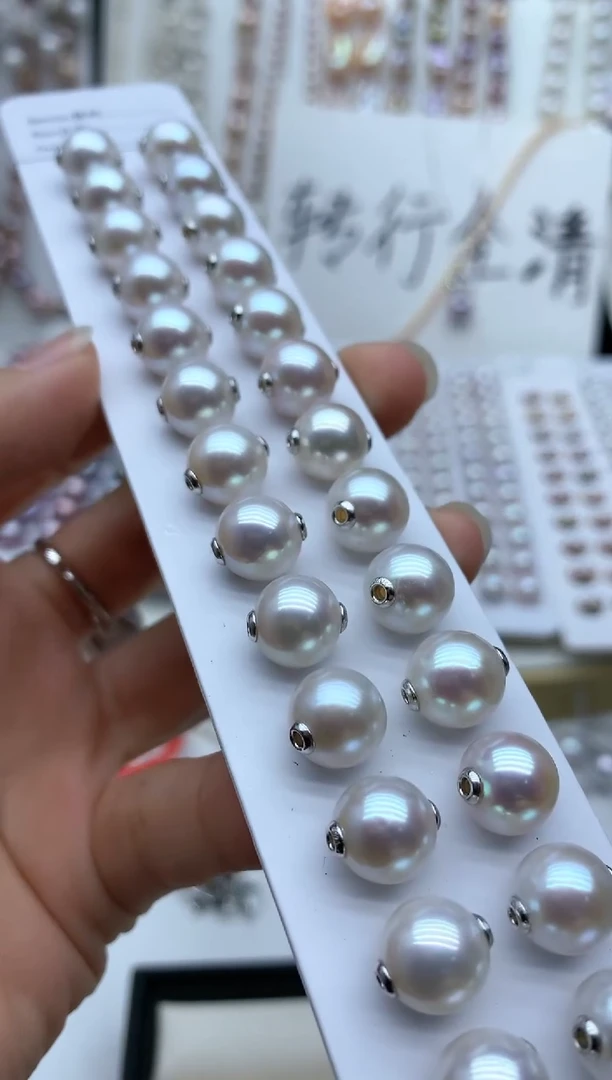 【闪购商品】淡水珍珠颈饰银S925镶嵌多样性发其一10mm