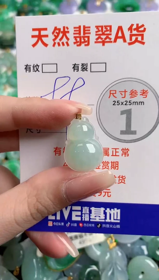 翡翠18K金镶嵌颈饰23002237