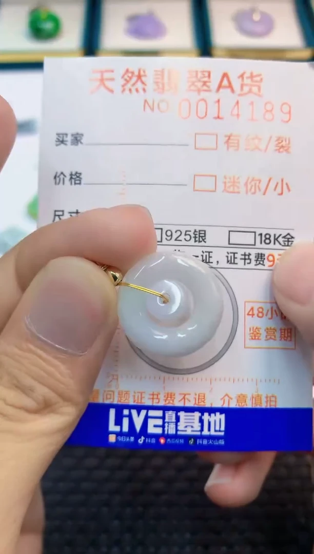 翡翠未镶嵌吊坠(不含链)1