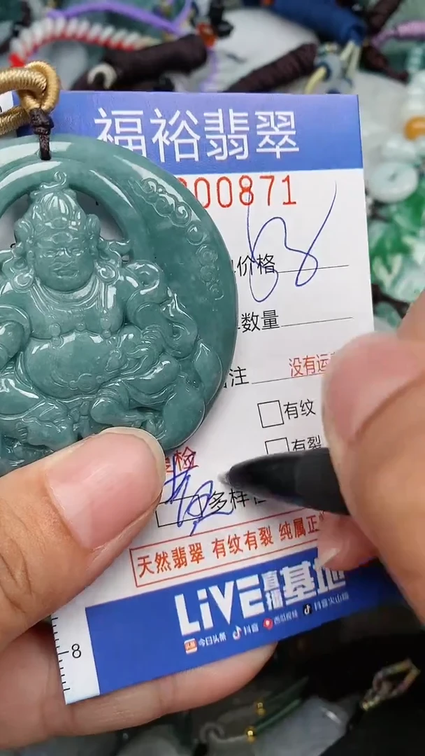 翡翠未镶嵌颈饰...0000871