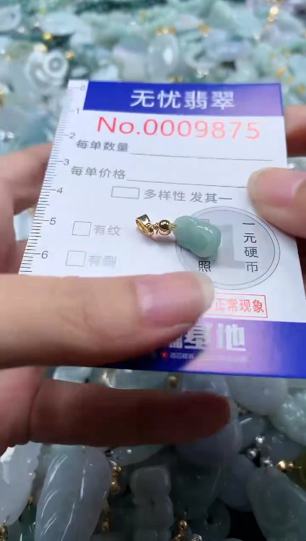 翡翠未镶嵌吊坠(不含链)9875