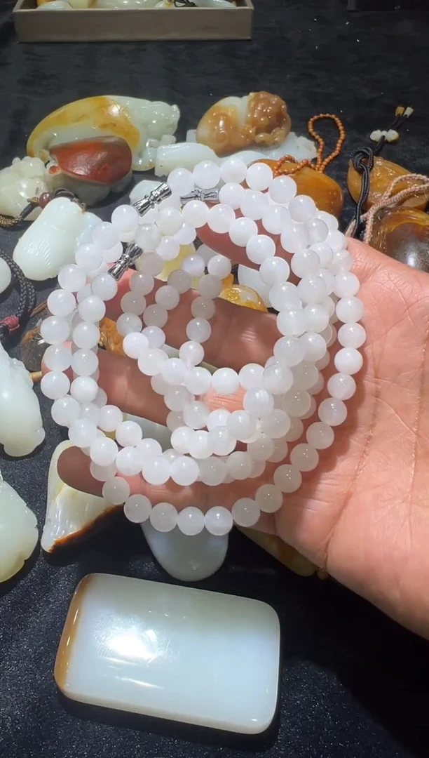 和田玉未镶嵌项链新疆和田玉