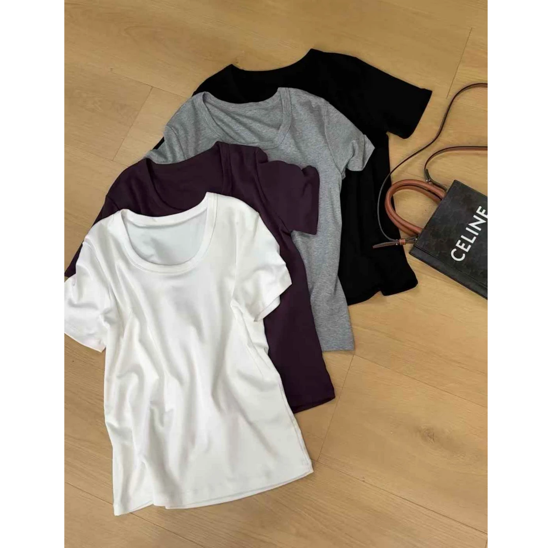 TY5 【U领T】必入款简约百搭U领T（衣长58）