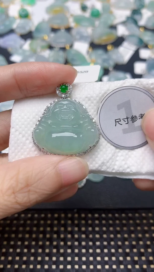 颈饰未镶嵌翡翠天然缅甸A货翡翠