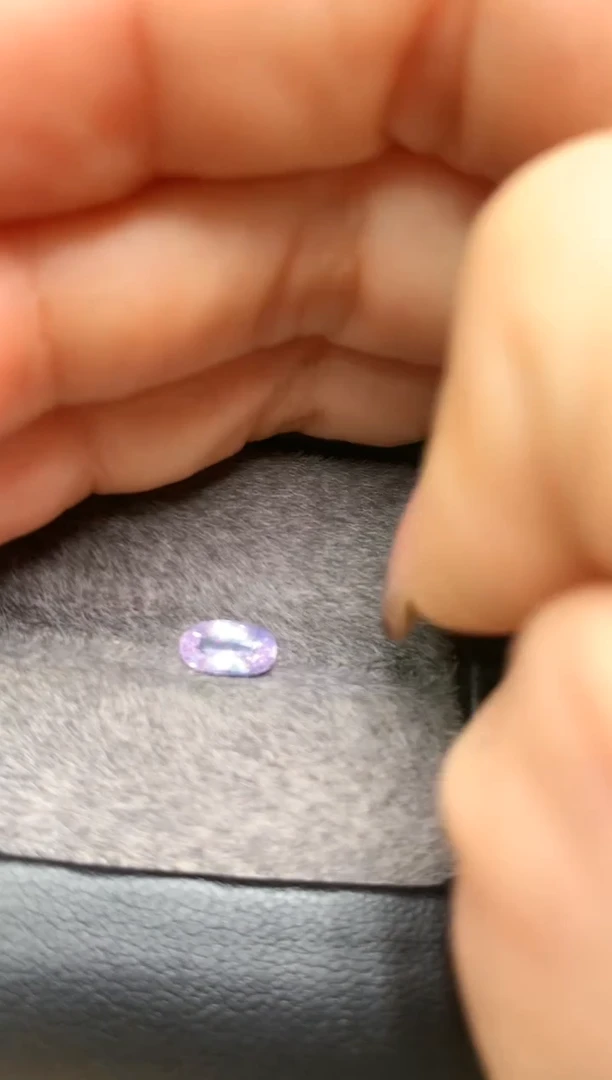【闪购商品】定制尖晶石裸石未镶嵌椭圆型 仙紫色调 0.81ct