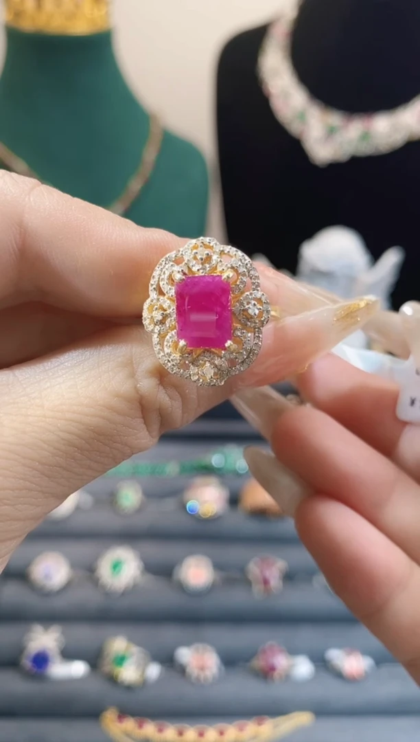 未镶嵌戒指红宝石天然无烧红宝石戒指2.67ct