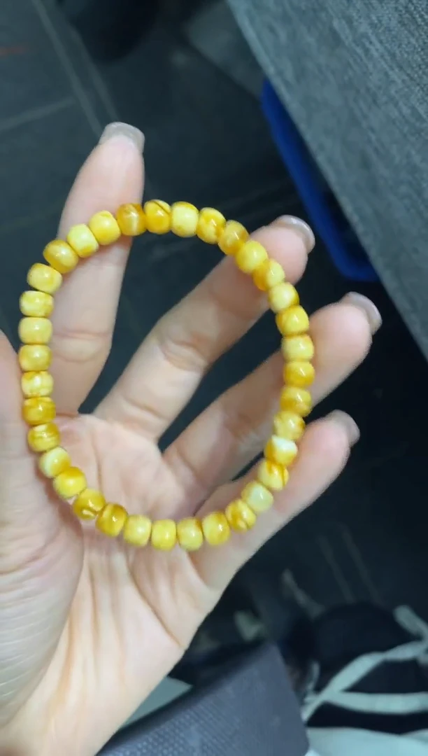裸石蜜蜡未镶嵌精工老型手串