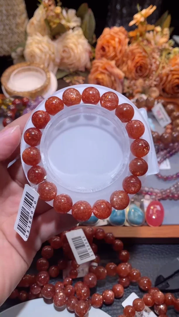 未镶嵌手串日光石金太阳单圈11m+