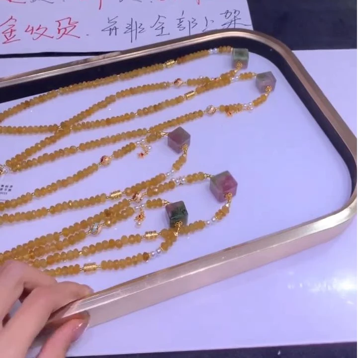 【逍遥精选】黄碧玺项链*HQZY/G590033/多样性发/1件