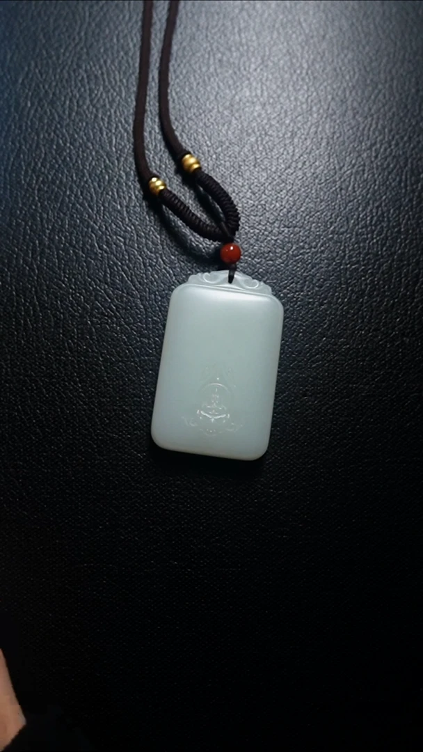 颈饰未镶嵌和田玉无事牌