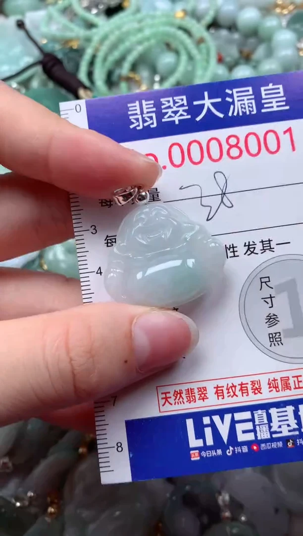 翡翠未镶嵌颈饰8001