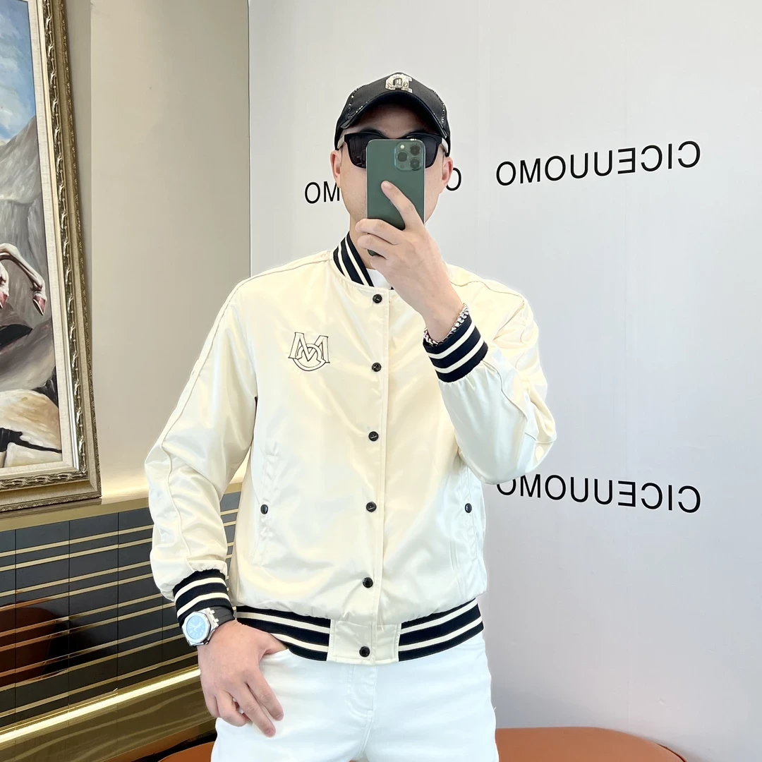 水金男装2025男士春季新款高级感修身时尚休闲立领痞帅男外套