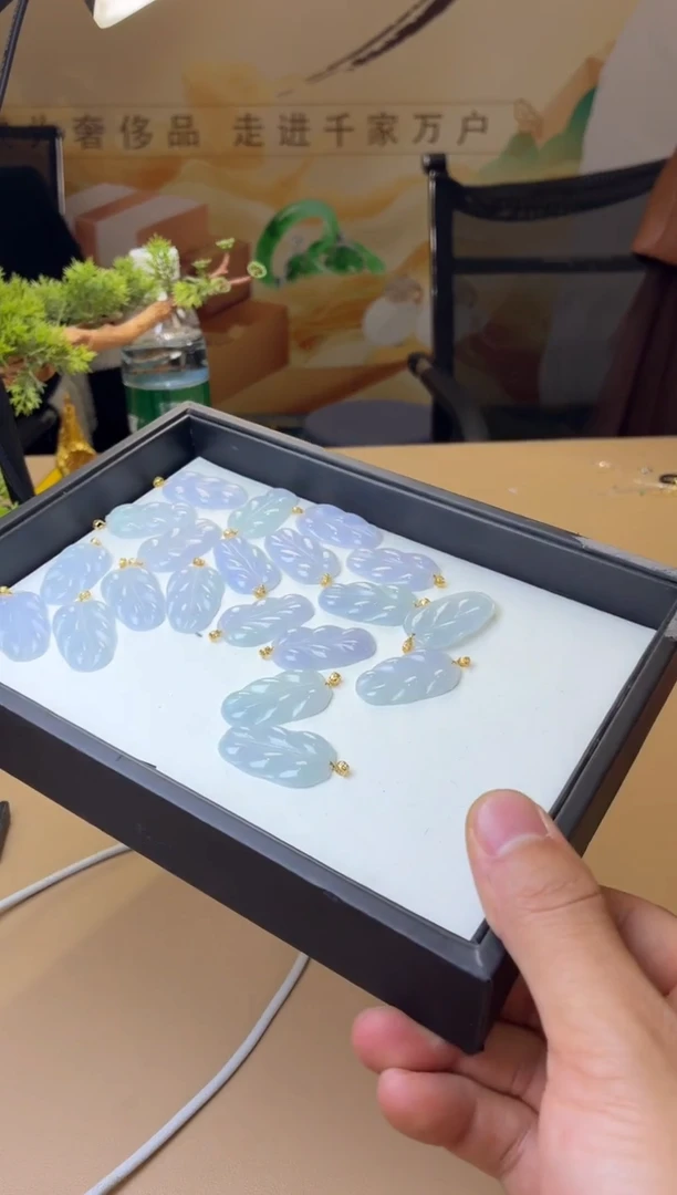 未镶嵌定制翡翠多样性发一@JY1224-GG002/叶子