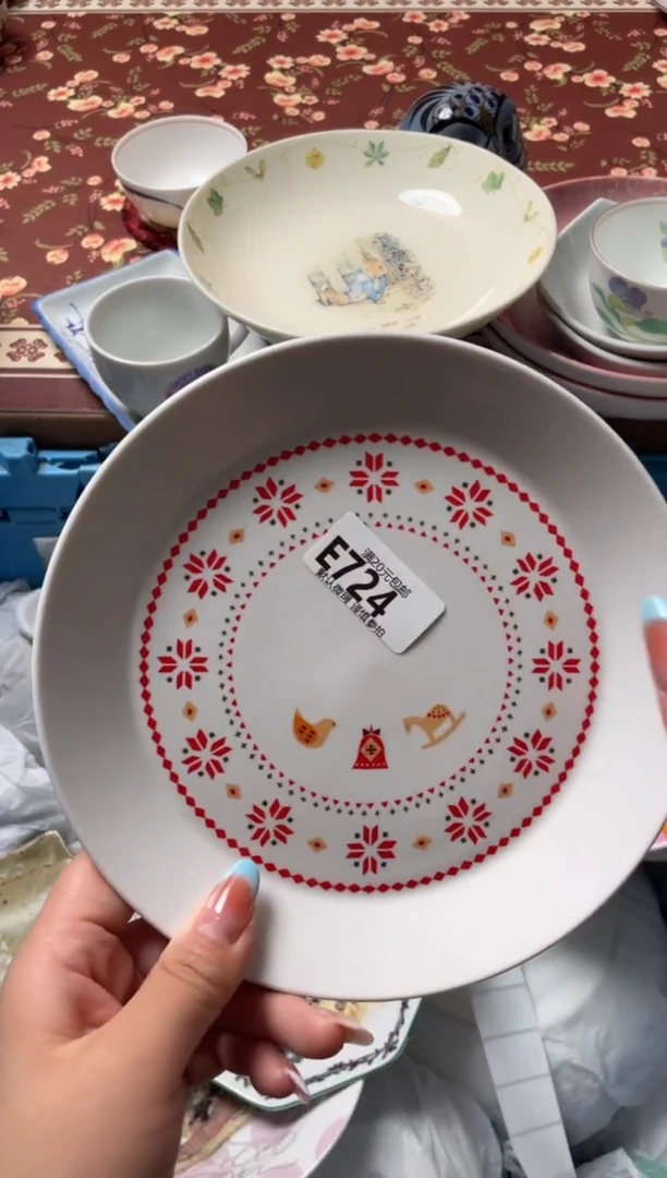 瓷片田*子瓷器瓷器E724