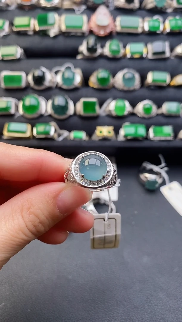【闪购商品】翡翠戒指银S925镶嵌111111111111
