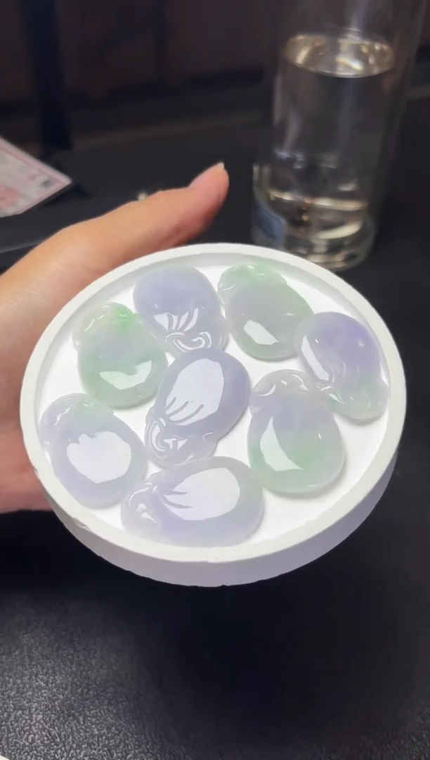 颈饰未镶嵌翡翠K474-1117钱袋多样性发一件