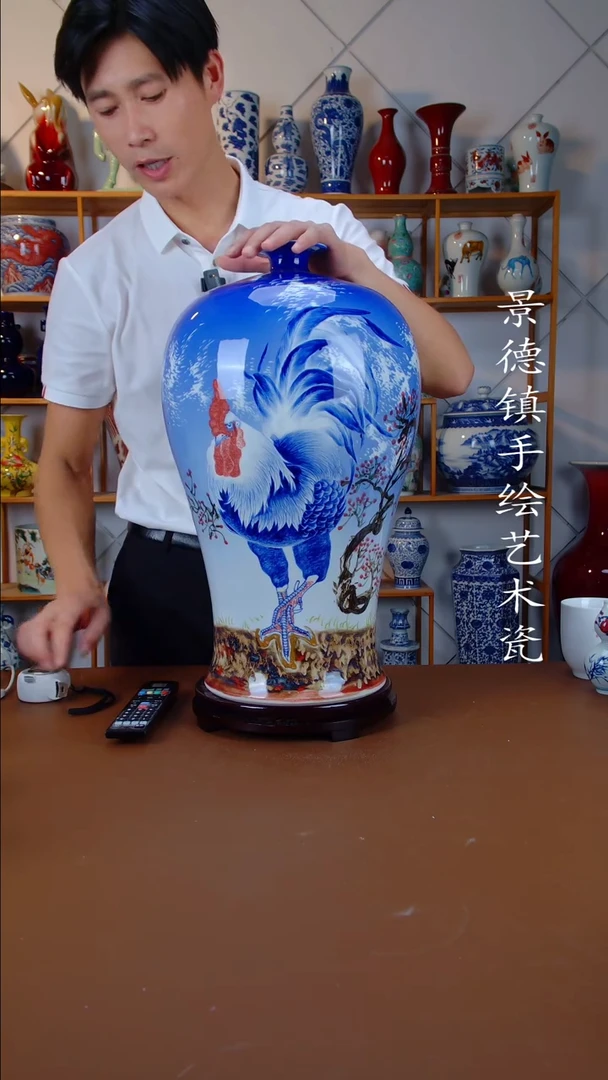 现代景德镇手工手绘陶瓷摆件16