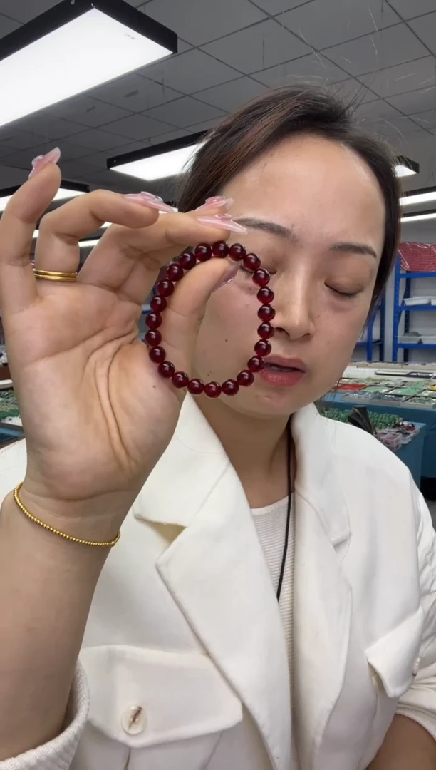 手串血珀未镶嵌8+mm手串