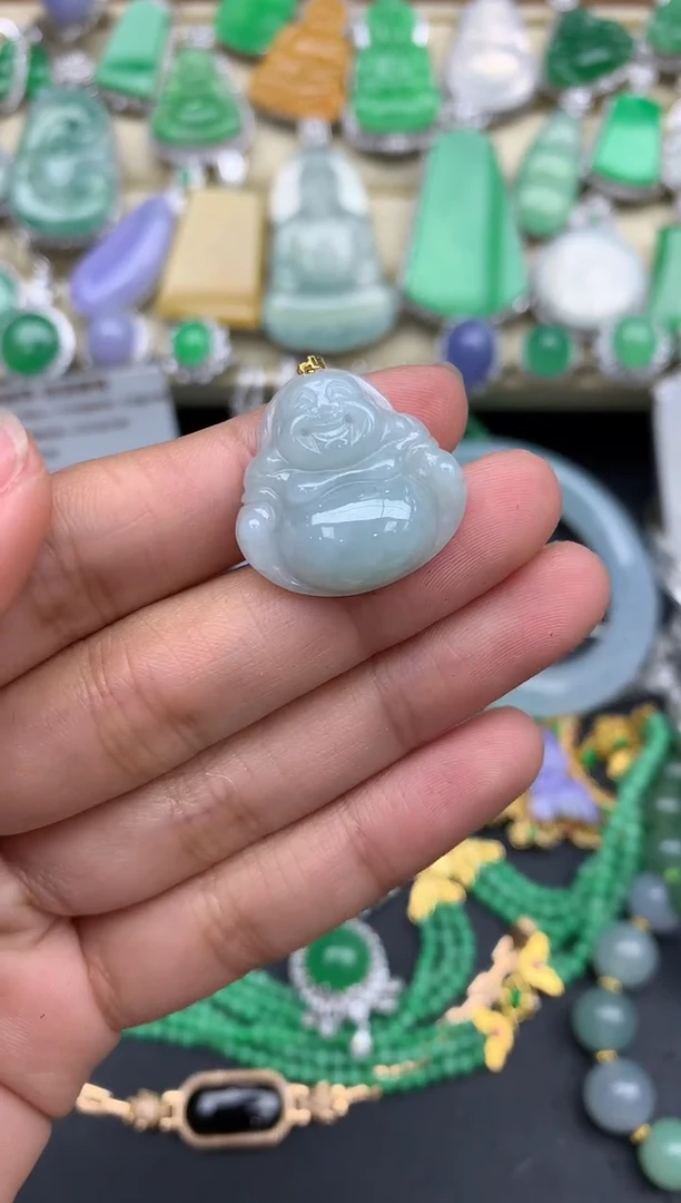 【闪购商品】翡翠颈饰18K金镶嵌58-中国好珍宝